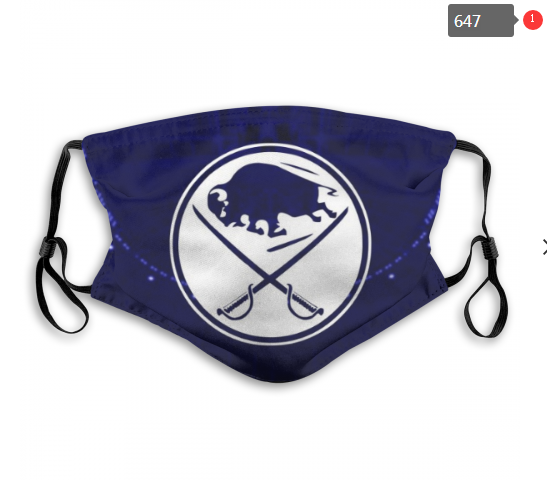 NHL Buffalo Sabres #3 Dust mask with filter->nhl dust mask->Sports Accessory